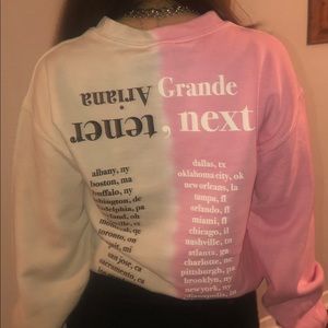 ARIANA GRANDE SWEETENER HOUSTON TOUR SWEATER